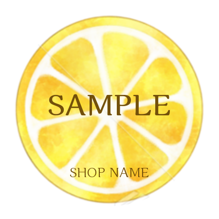 輪切り レモンのシール ステッカー ラベル無料デザインテンプレート 印刷のラクスル